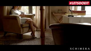 XCHIMERA - لورين كريست - مثير التشيكية في سن المراهقة يحاول الجنس الخشن مع ناضجة شهدت الرجل